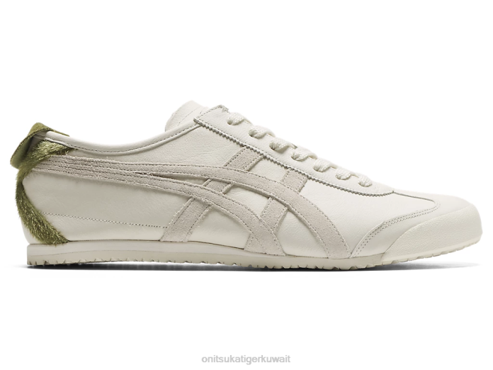 Onitsuka Tiger للجنسين المكسيك 66 F20P66 أحذية كريم/أخضر برونزي